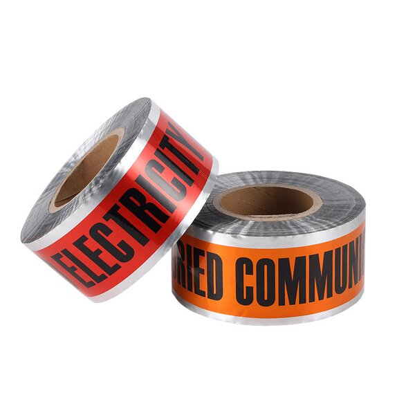 Warning Tape Manufacturer - Durable PP+AL+PE 1in Width 305M for Long Term Underground Service