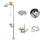 Safety Shower Manufacturer - Emergency Laboratory SS 304 and Eye Wash Station