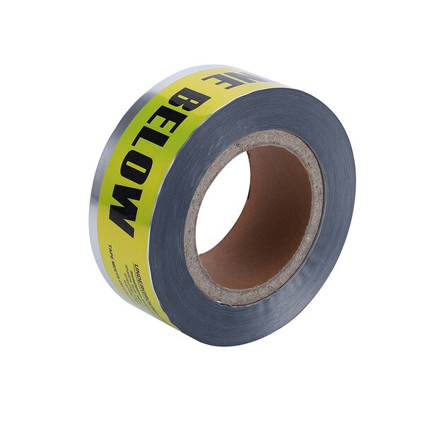 Warning Tape Manufacturer - Specialized Gas Pipeline PP+AL+PE 1in Width 12MIL High Visibility Detectable