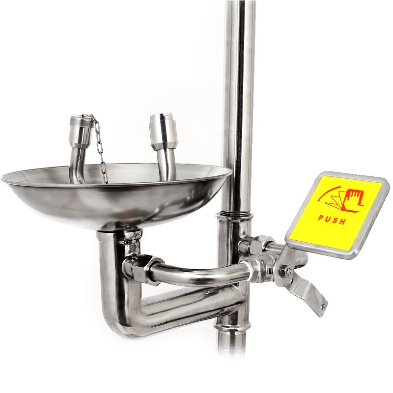 Safety Shower Manufacturer - Emergency Laboratory SS 304 and Eye Wash Station