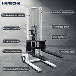 Pallet Stacker Manufacturer - Hangcha 1t 2000mm ISO CE Warehouse Hand Hydraulic Stacker