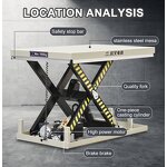 Lift Table Manufacturer - Hangcha 1000kg CE Manual Small Hydraulic Hand Scissor Lift