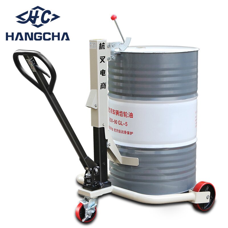 Drum Truck Manufacturer - Hangcha 350kg CE ISO Manual Oil Drum Lifter Transporter