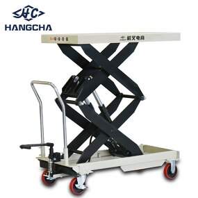 Lift Table Manufacturer - Hangcha 1500kg Brand Manual Small Hydraulic Hand Scissor Lift