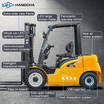 Forklift Manufacturer - Hangcha CPD25 2.5t ISO CE Hydraulic Custom 4x4 AC Motor Battery
