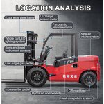 Forklift Manufacturer - Hangcha A 3t CE ISO EPA 3500mm Lift Side Shift Auto Fork Diesel