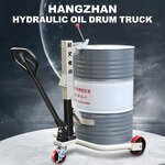 Drum Truck Manufacturer - Hangcha 350kg CE ISO Manual Oil Drum Lifter Transporter