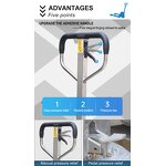 Pallet Truck Manufacturer - Hangcha 3000kg SS ISO CE PU Wheel Hand Hydraulic Jack