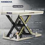 Lift Table Manufacturer - Hangcha 1t 1600*1000mm ISO CE Warehouse Hydraulic Electric Scissor