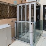 Customized Stainless Steel Passenger Elevators Home Hotel Apartment-Modern Design Gearless Hydraulic Durable Monarch Controller