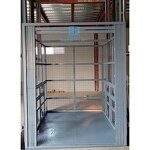 Freight Elevator Manufacturer - 8m Hydraulic Guide Rail Covered Light Warehouse Lift