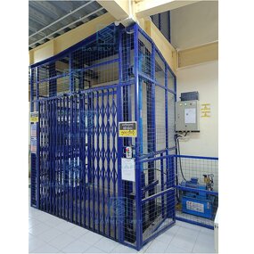 Cargo Lift Manufacturer - Single/Double Guide Rail Hydraulic Vertical Warehouse Lift
