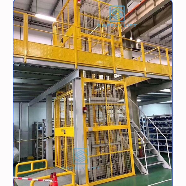 Freight Elevator Manufacturer - Industrial Guide Rail Hydraulic Vertical Warehouse Lift