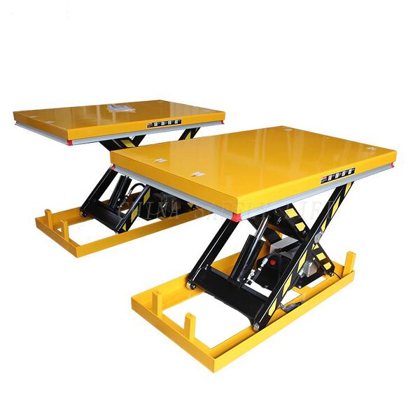 Scissor Lift Table Manufacturer - Fixed Hydraulic Manual Foot Pump Cargo Lifter