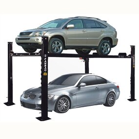 Car Lift Manufacturer - 2 Post Double Cylinder Hydraulic Steel Garage Car Lift