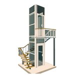 Home Elevator Manufacturer - 2-3 Floor 400kg Vacuum Hydraulic Residential Small Lift