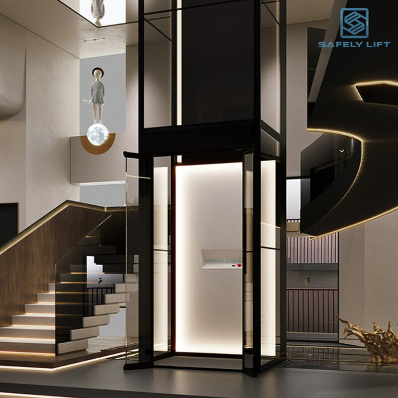 Home Elevator Manufacturer - 2-3 Floor Hydraulic Residential Safe Cheap House Lift