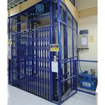 Freight Elevator Manufacturer - 8m Hydraulic Guide Rail Covered Light Warehouse Lift