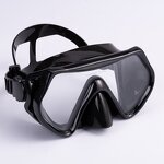 Diving Mask Manufacturer - Sinodiving Black Low Volume Myopic Lens Adult Diving Mask