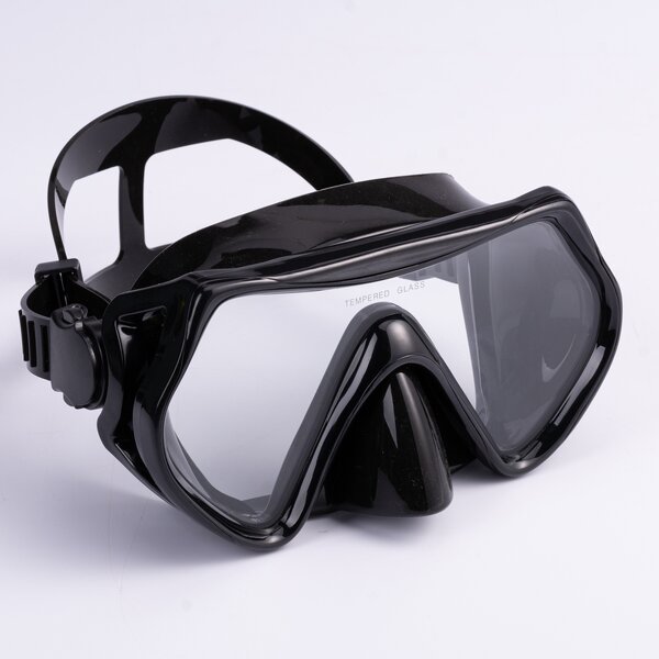 Diving Mask Manufacturer - Sinodiving Black Low Volume Myopic Lens Adult Diving Mask