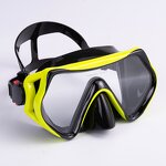Diving Mask Manufacturer - Sinodiving Black Low Volume Myopic Lens Adult Diving Mask