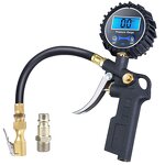 Tire Pressure Gauge Manufacturer - Sinodiving EU Type LED LCD Digital Tire Inflator
