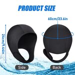 Diving Cap Manufacturer - Sinodiving 2mm Neoprene Unisex Thermal Surf Snorkeling Beanie