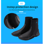 Diving Boots Manufacturer - Sinodiving 5mm Neoprene Wholesale Easy Pull on Diving Boots