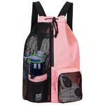 Swim Bag Manufacturer - Sinodiving Mesh Waterproof Drawstring Backpack Swimming Bag