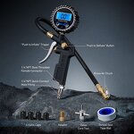 Tire Pressure Gauge Manufacturer - Sinodiving EU Type LED LCD Digital Tire Inflator