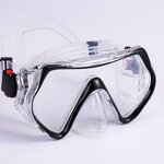 Diving Mask Manufacturer - Sinodiving Black Low Volume Myopic Lens Adult Diving Mask