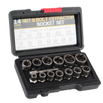 Socket Set Manufacturer - Sinodiving 14pcs 6.35-19mm Damaged Screw Extractor Socket
