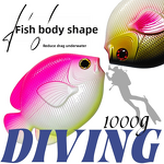 Diving Weight Manufacturer - Sinodiving 1.0KG Fish Type PVC Coated Custom Diving Weight