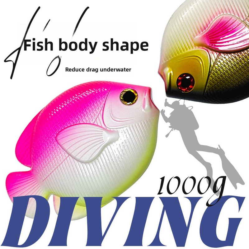 Diving Weight Manufacturer - Sinodiving 1.0KG Fish Type PVC Coated Custom Diving Weight