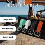 Diving Weight Belt Manufacturer - Sinodiving 1.3m Silicone Frosted Free Diving Belt