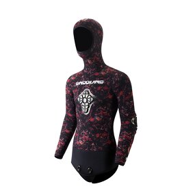 Wetsuit Manufacturer - Sinodiving 7mm Camo Open Cell Two Piece Freediving Wetsuit