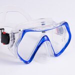 Diving Mask Manufacturer - Sinodiving Black Low Volume Myopic Lens Adult Diving Mask