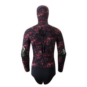 Wetsuit Manufacturer - Sinodiving 5mm Camo Neoprene Hooded Thermal Two Piece Wetsuit
