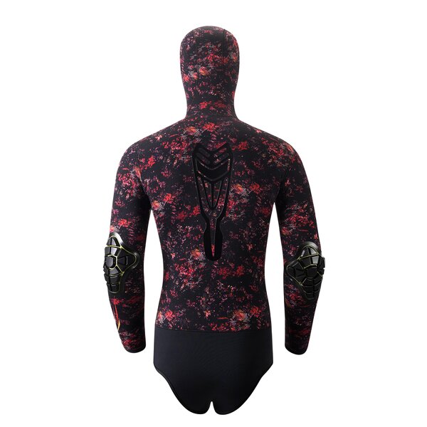 Wetsuit Manufacturer - Sinodiving 5mm Camo Neoprene Hooded Thermal Two Piece Wetsuit