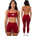 Workout Sets Manufacturer - Custom Seamless Women's Cross Back Activewear