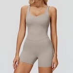 Yoga Bodysuit Manufacturer - Fitness Cross-style Seamless Casual Unitard Wide Leg