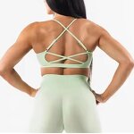 Sports Bra Manufacturer - New Brand Women's Cross Back Compression with Adjustable Straps