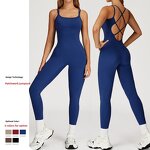 Activewear Bodysuit Manufacturer - Slim-Fit Cross-Back with Removable Breast Pads