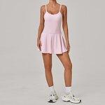 Tennis Skirt Manufacturer - Women's Backless Design with Removable Pads & Pocket Leggings