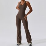 Yoga Bodysuit Manufacturer - Fitness Seamless Loungewear Casual Unitard Wide Leg