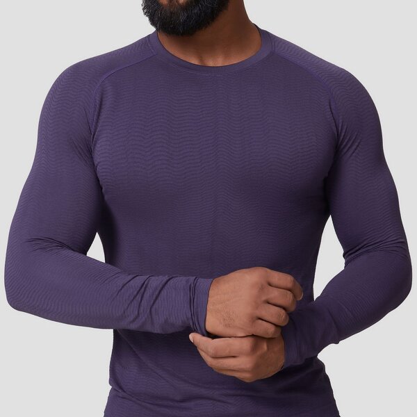 Sport Top Manufacturer - Men's Seamless Compression Quick-Dry Moisture Wicking Long Sleeve