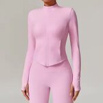 Yoga Clothing Manufacturer - Warm Autumn Winter Velvet Slim Zip Pocket Jacket