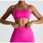 Sports Bra Manufacturer - Hot Sale Seamless Adjustable Straps Open Back