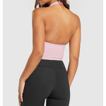 Sports Top Manufacturer - Halter Neck Crop Corset Backless Custom Activewear