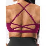 Sports Bra Manufacturer - New Brand Women's Cross Back Compression with Adjustable Straps